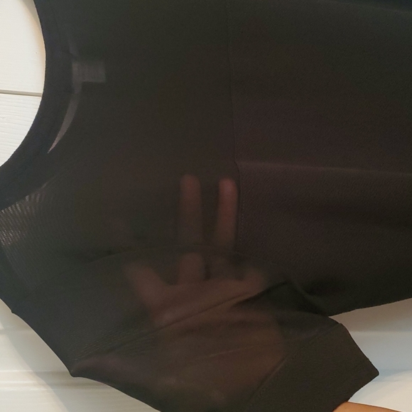 3XL Black dress with mesh - Picture 3 of 4